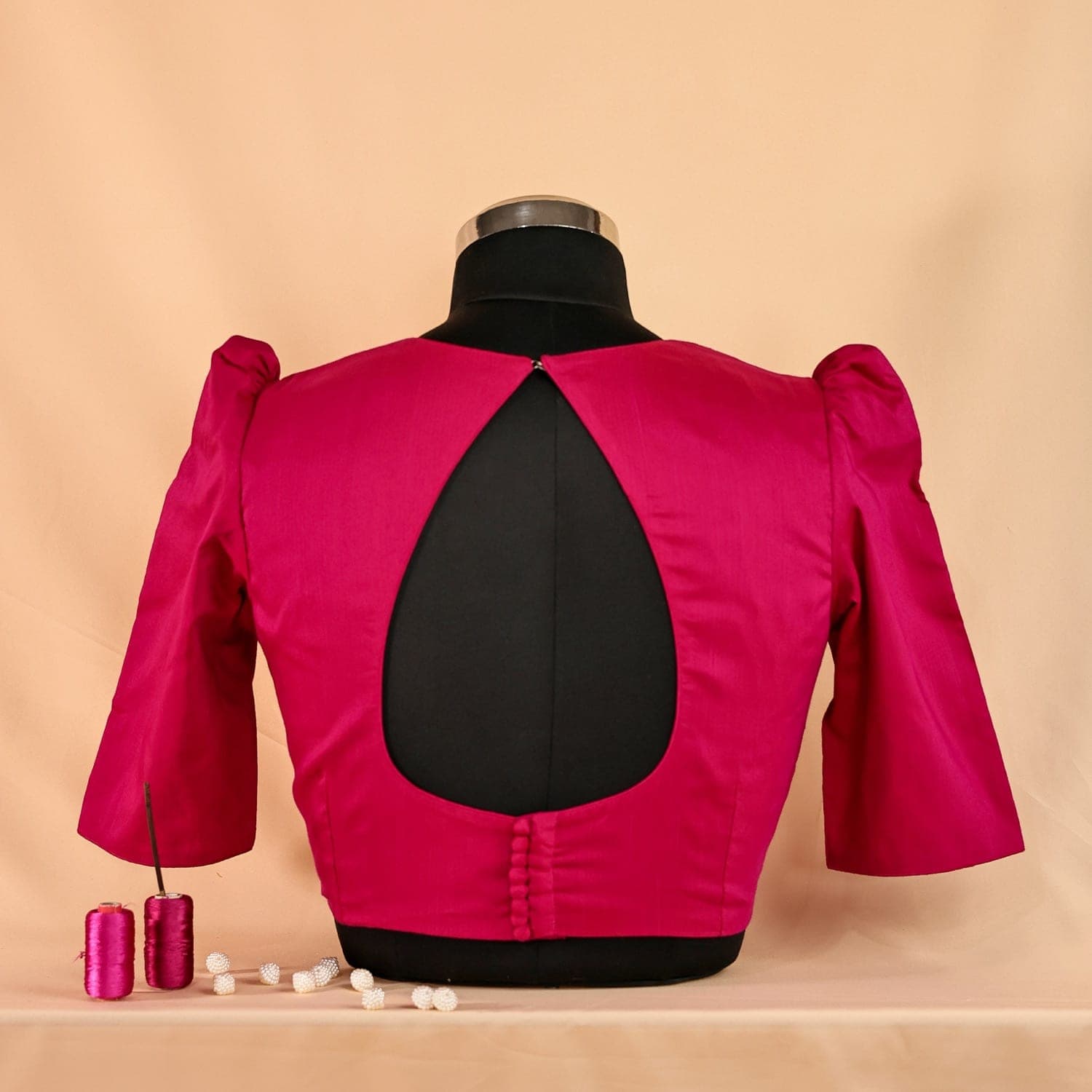 Magenta silk