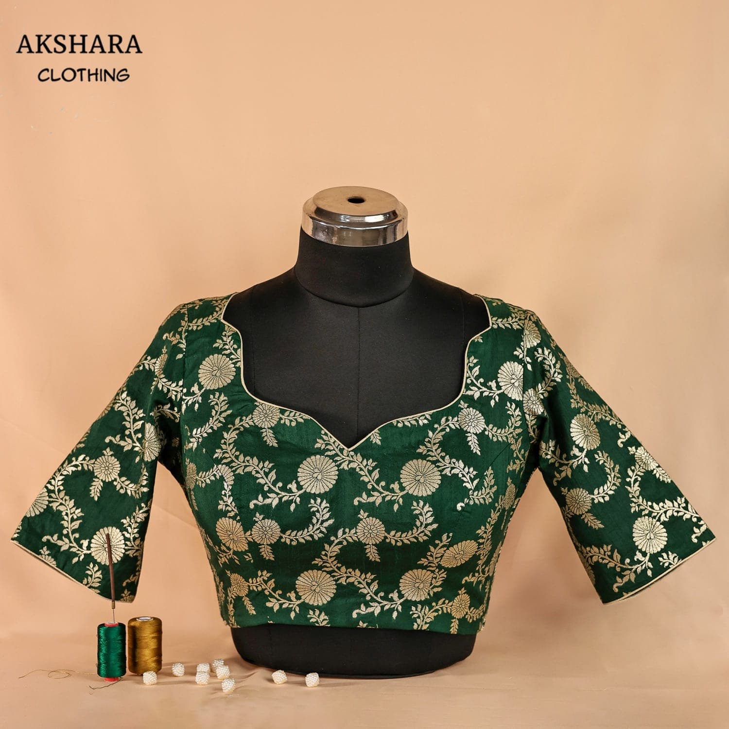 Fern Floral-Print Blouse