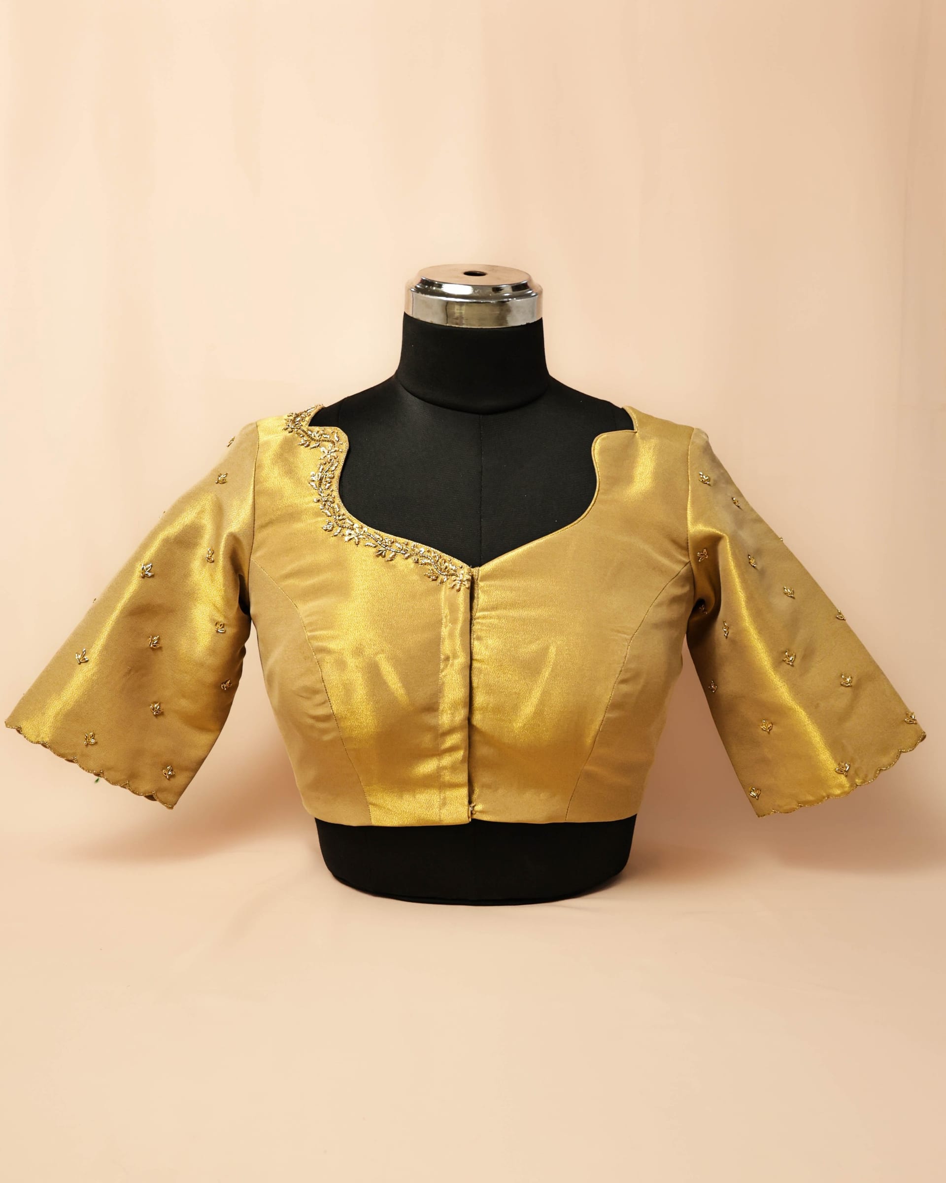 Golden tissue blouse